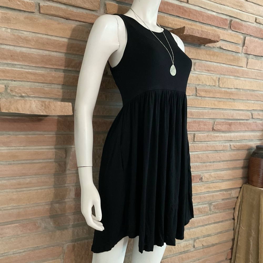 HiMONE Black Stretch Tank Dress XS